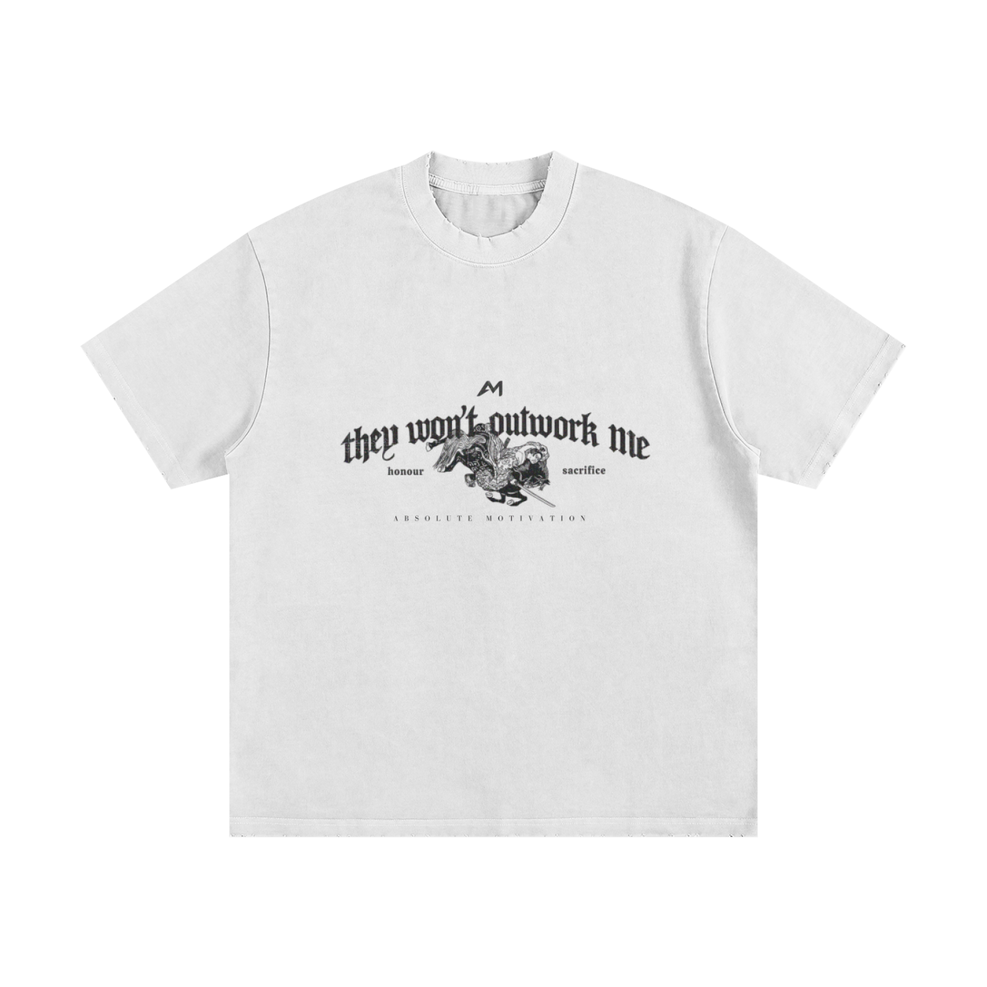 Heavyweight Vintage Washed Frayed T-Shirt
