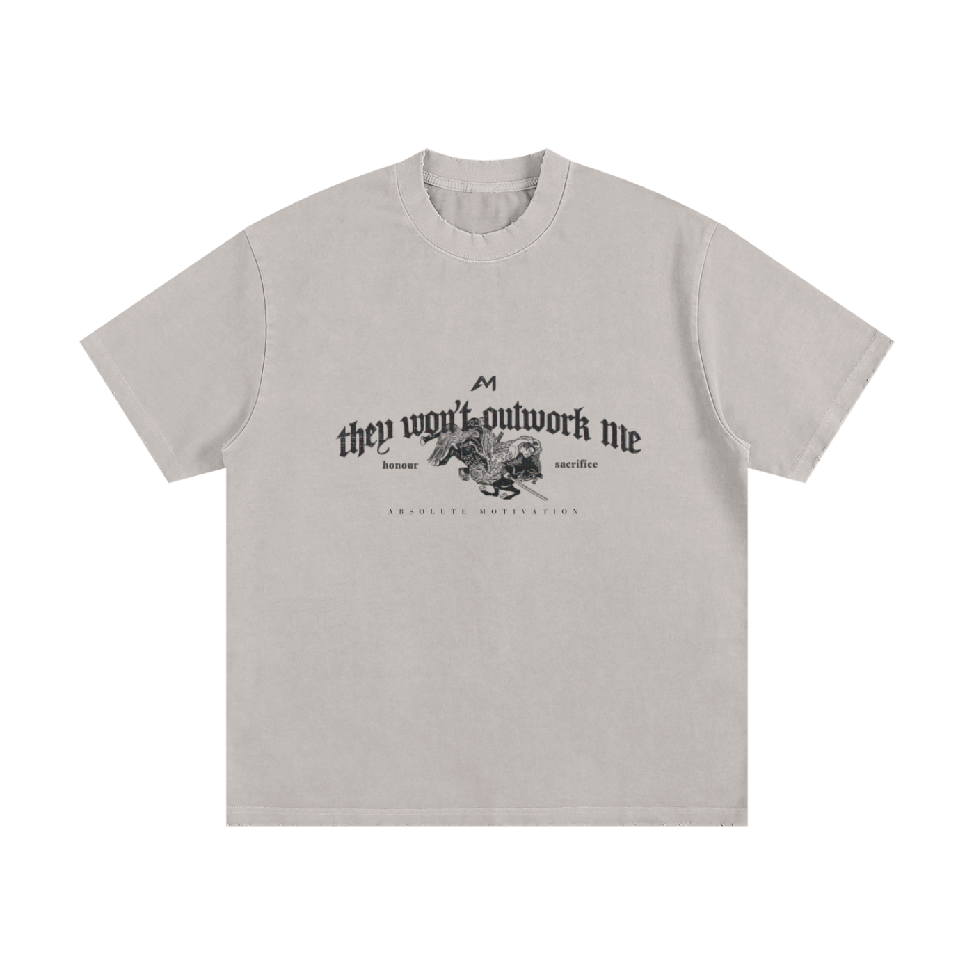 Heavyweight Vintage Washed Frayed T-Shirt