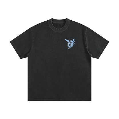 Heavyweight Vintage Washed Frayed T-Shirt